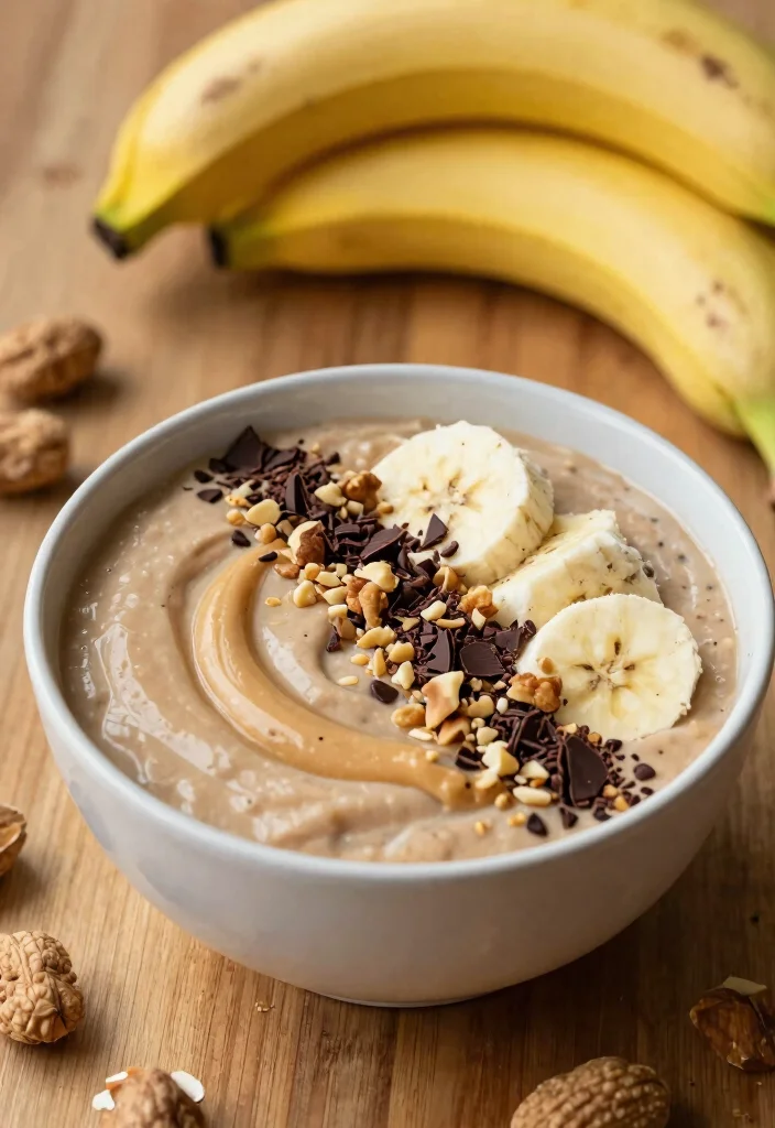 18 Low Calorie Smoothie Bowl Recipes Under 300 Calories - 7. Peanut Butter Banana Bowl 1