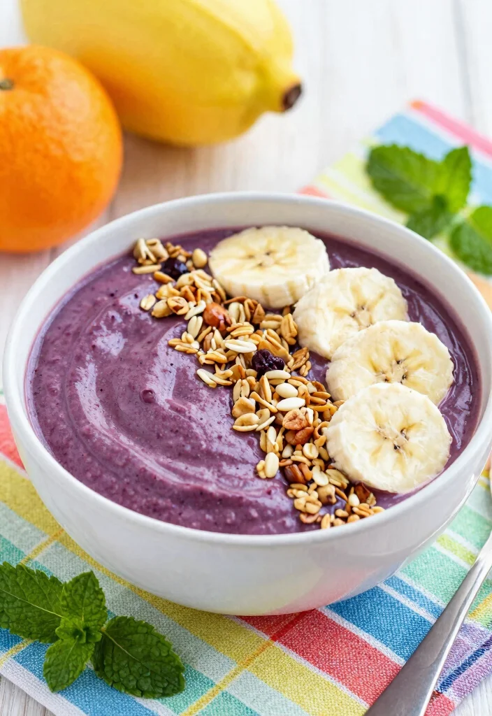 18 Low Calorie Smoothie Bowl Recipes Under 300 Calories - 8. Superfood Acai Bowl 1