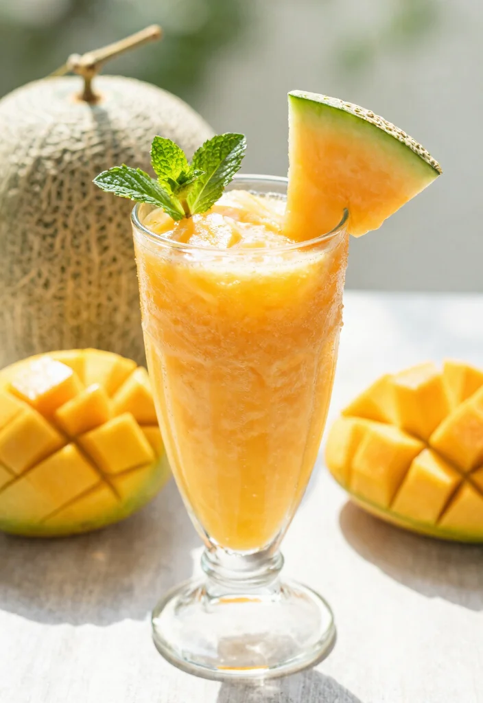18 Mango Smoothie Recipes Sweet and Refreshing - 14. Tropical Mango Melon Smoothie 1