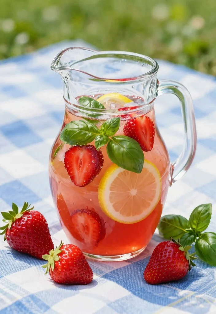 18 Natural Detox Cleanse Recipes Using Fruits, Herbs, and Simple Home Drinks - 17. Strawberry Basil Lemonade 1