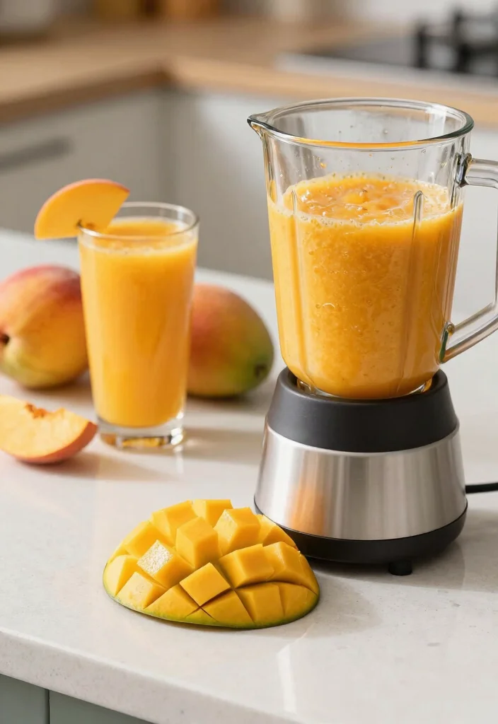 18 Peach Mango Smoothie Recipes for Summer - 1. Classic Peach Mango Smoothie 1