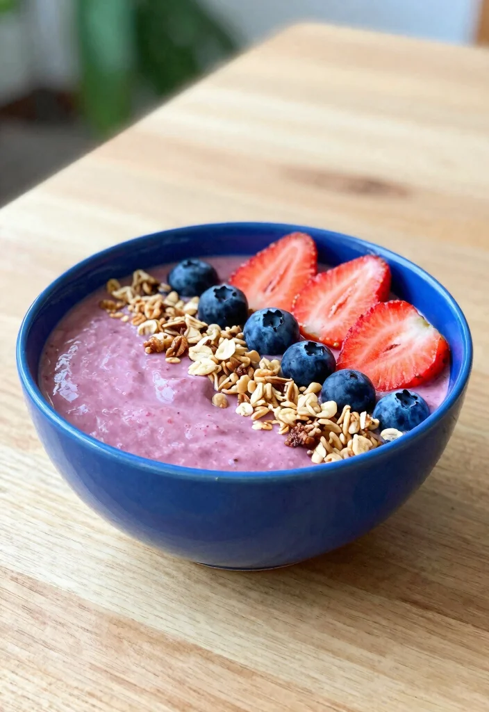 18 Smoothie Bowl Recipes Easy to Make at Home - 1. Berry Blast Smoothie Bowl 1