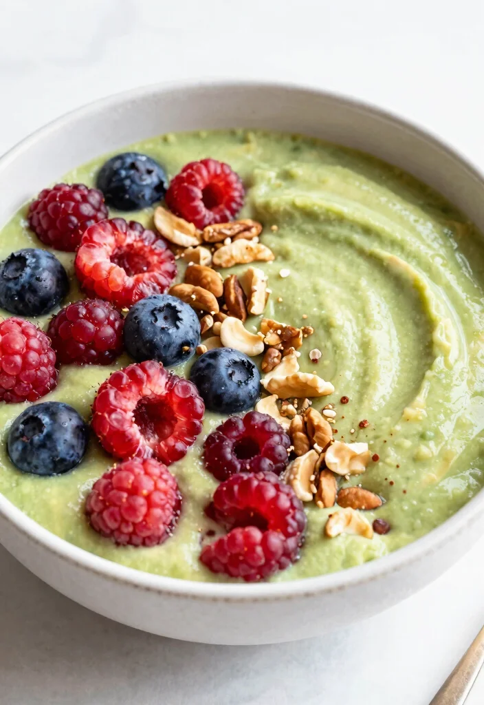 18 Smoothie Bowl Recipes Easy to Make at Home - 13. Berry Avocado Smoothie Bowl 1