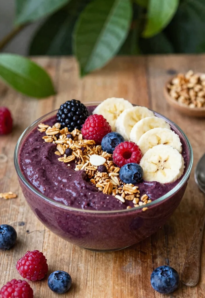 18 Smoothie Bowl Recipes Easy to Make at Home - 6. Acai Berry Smoothie Bowl 1