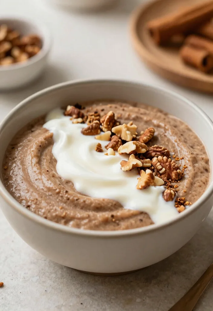 18 Smoothie Bowl Recipes Easy to Make at Home - 7. Cinnamon Roll Smoothie Bowl 1