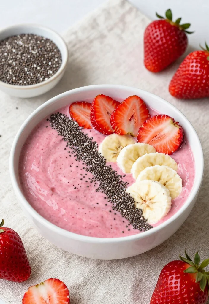 18 Smoothie King Smoothie Bowl Copycat Recipes - 11. Strawberry Banana Bowl 1