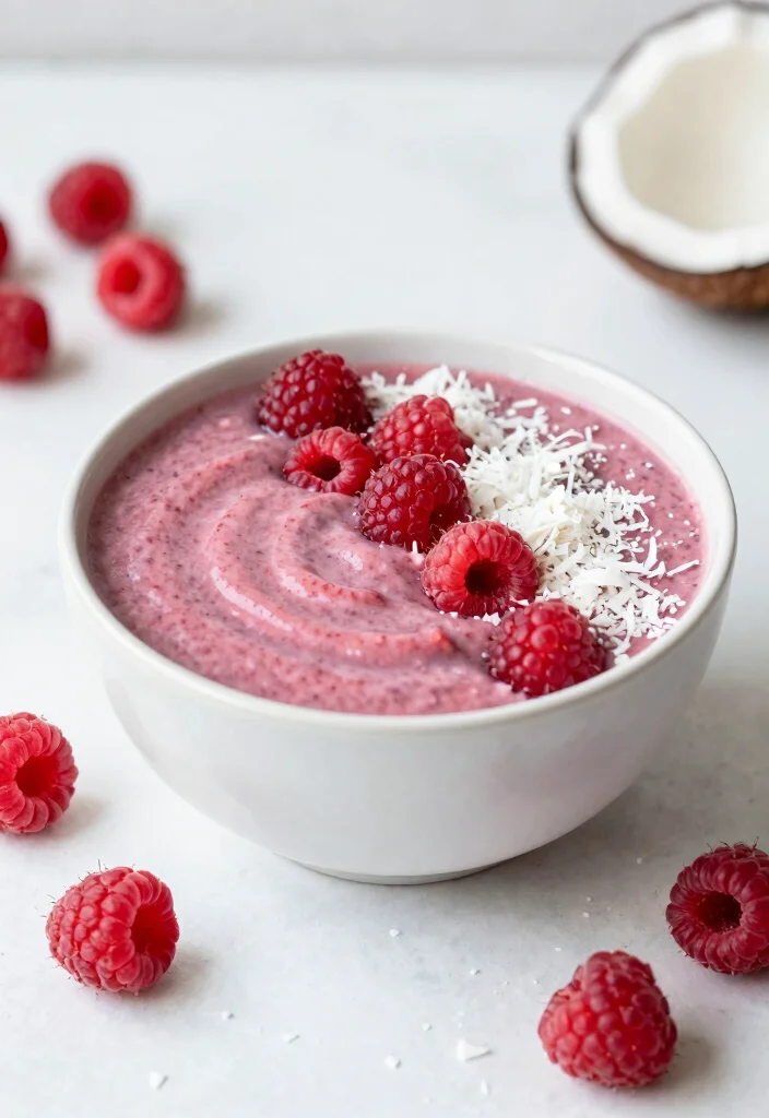 18 Smoothie King Smoothie Bowl Copycat Recipes - 15. Raspberry Coconut Bowl 1