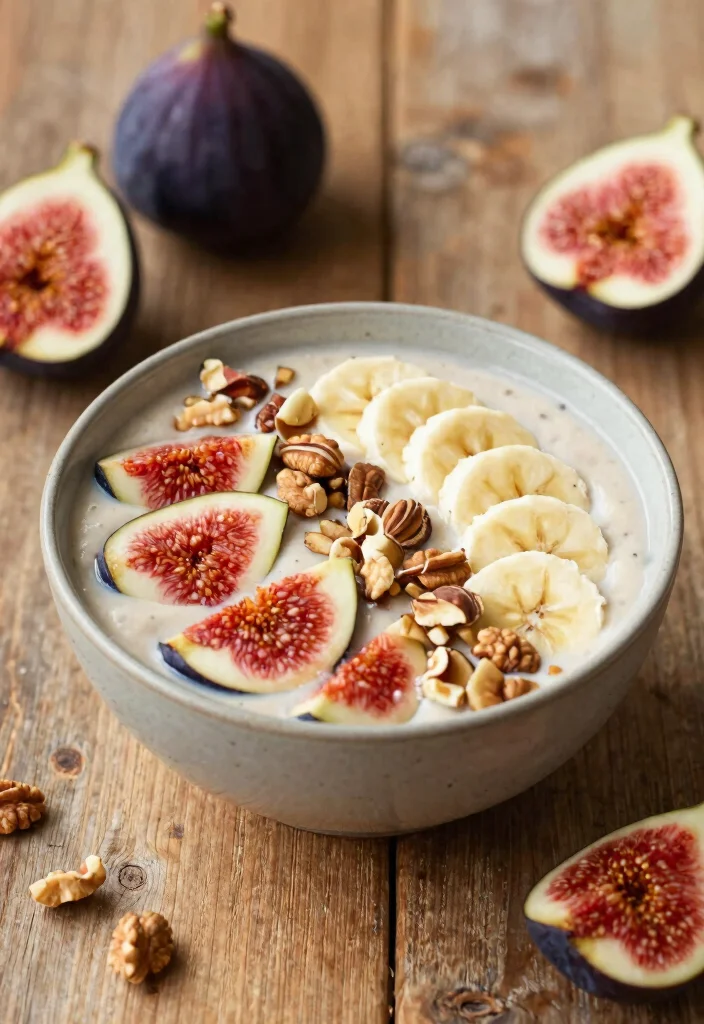 18 Smoothie King Smoothie Bowl Copycat Recipes - 17. Fig and Banana Bowl 1