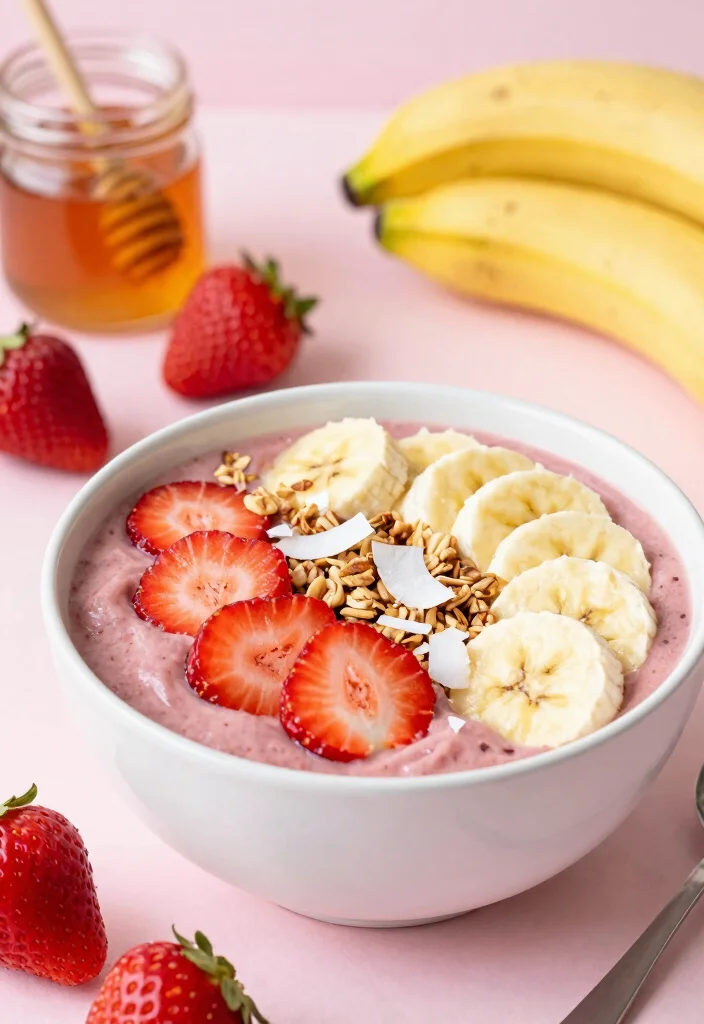 18 Strawberry Smoothie Bowl Recipes You'll Love - 1. Classic Strawberry Banana Smoothie Bowl 1
