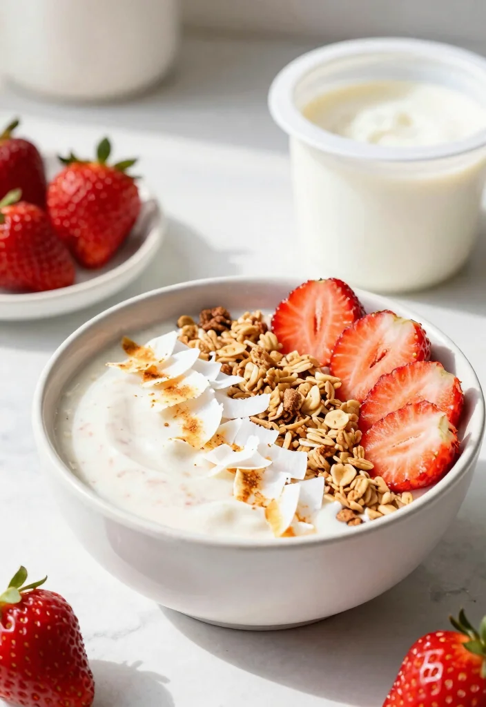 18 Strawberry Smoothie Bowl Recipes You'll Love - 6. Strawberry Coconut Smoothie Bowl 1