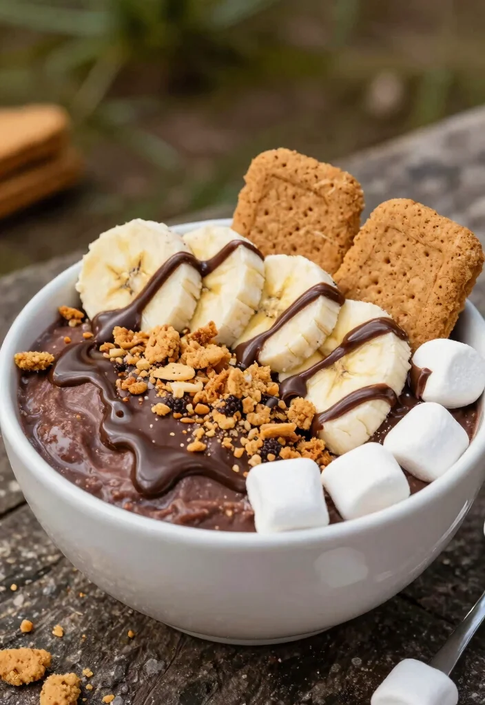 18 Tropical Acai Smoothie Bowl Recipes at Home - 16. S'mores Acai Bowl 1