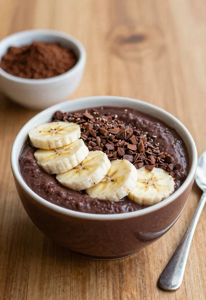18 Tropical Acai Smoothie Bowl Recipes at Home - 5. Chocolate Delight Acai Bowl 1