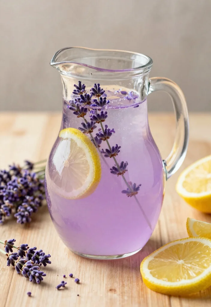 19 Aesthetic Detox Water Recipes for Pinterest-Style Photos and Clean Eating - 15. Lavender & Lemonade Bliss 1