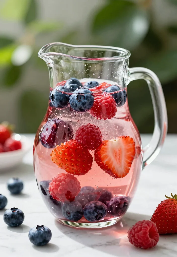 19 Aesthetic Detox Water Recipes for Pinterest-Style Photos and Clean Eating - 2. Berry Bliss 1