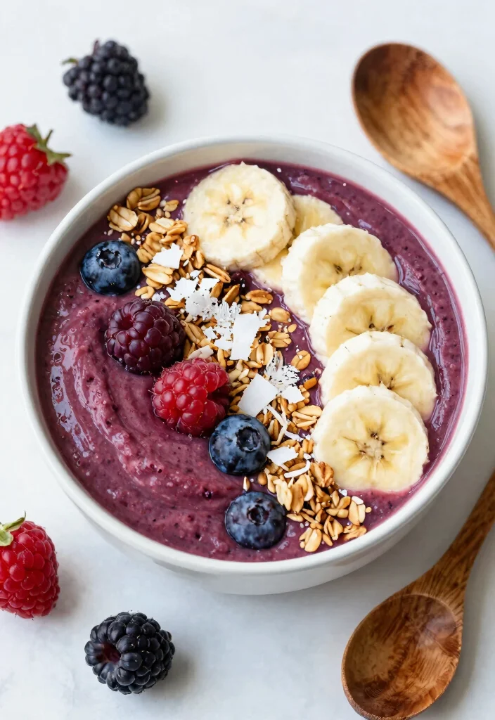 19 Breakfast Smoothie Bowl Recipes for Busy Mornings - 1. Berry Blast Smoothie Bowl 1