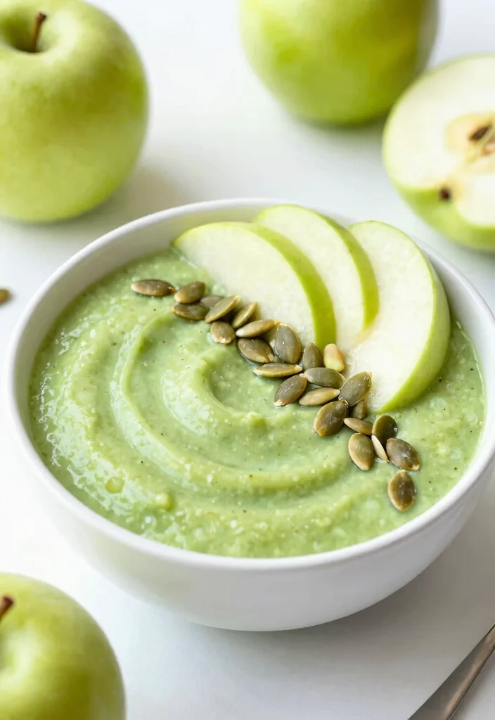 19 Breakfast Smoothie Bowl Recipes for Busy Mornings - 19. Green Apple Smoothie Bowl 1