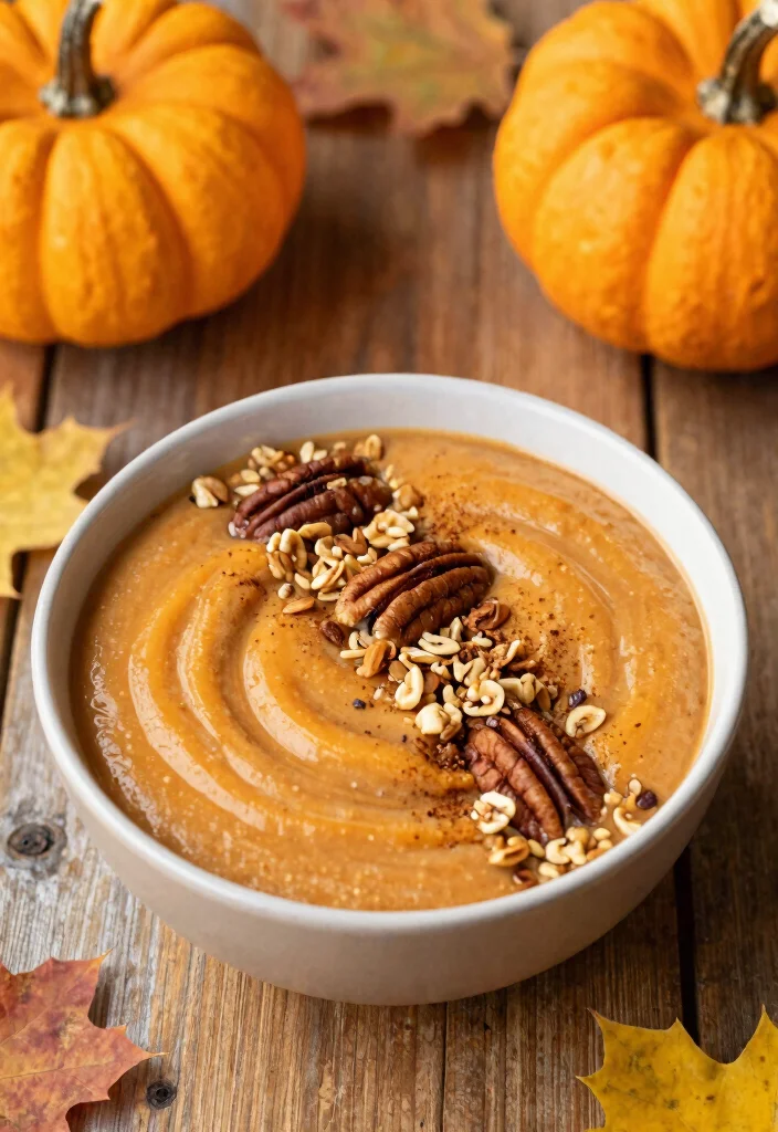 19 Breakfast Smoothie Bowl Recipes for Busy Mornings - 9. Pumpkin Spice Smoothie Bowl 1
