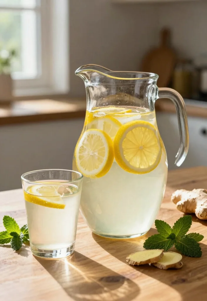 19 Detox Drinks for Clear Skin That Support Hydration and Natural Glow - 1. Lemon Ginger Detox Water 1