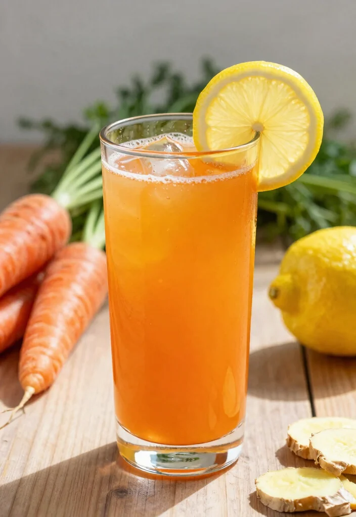 19 Detox Drinks for Clear Skin That Support Hydration and Natural Glow - 11. Carrot Ginger Lemonade 1