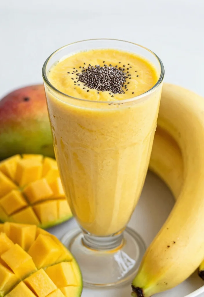 19 Detox Smoothie Recipes for Daily Cleanse, Energy Balance, and Gut Support - 13. Chia Seed Mango Smoothie 1