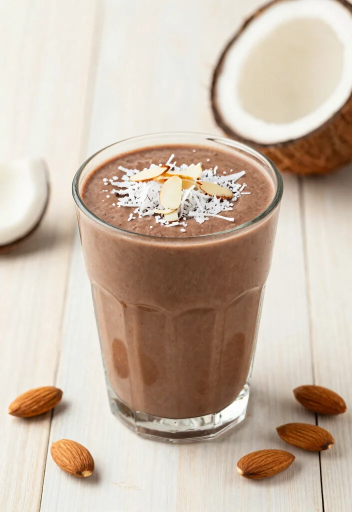 19 Detox Smoothie Recipes for Daily Cleanse, Energy Balance, and Gut Support - 14. Almond Joy Detox Smoothie 1
