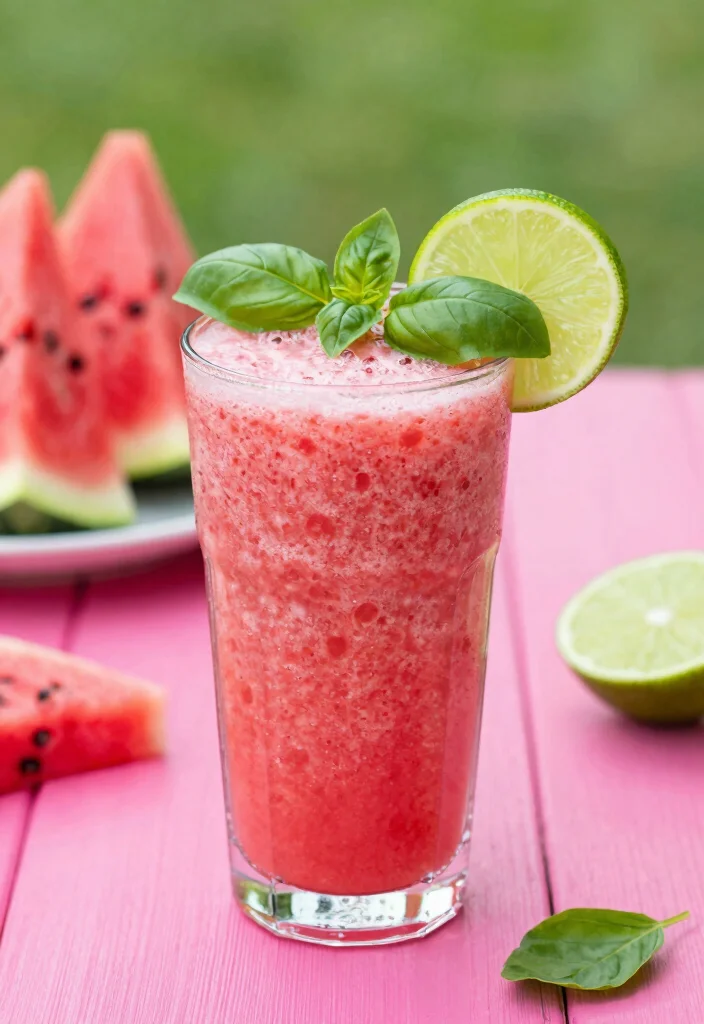 19 Detox Smoothie Recipes for Daily Cleanse, Energy Balance, and Gut Support - 19. Watermelon Basil Detox Smoothie 1