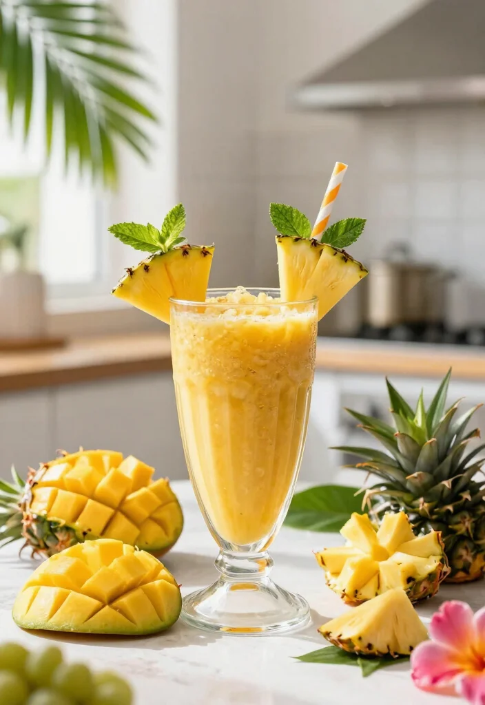 19 Detox Smoothie Recipes for Daily Cleanse, Energy Balance, and Gut Support - 3. Tropical Green Detox Smoothie 1