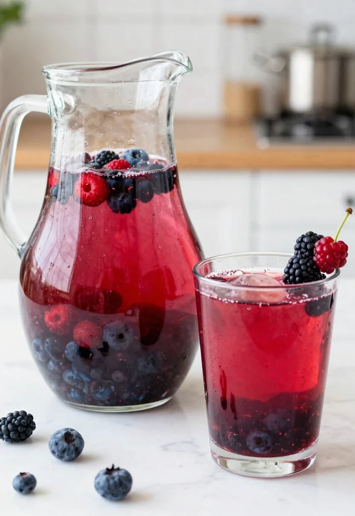 19 Detox Water Recipes for Clear Skin and Acne-Prone Complexions (Gentle Daily Support) - 18. Berry Antioxidant Brew 1