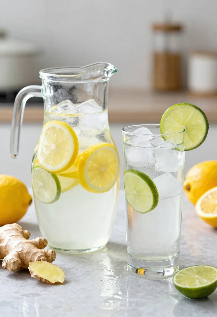 19 Detox Water Recipes for Clear Skin and Acne-Prone Complexions (Gentle Daily Support) - 4. Ginger Citrus Detox 1