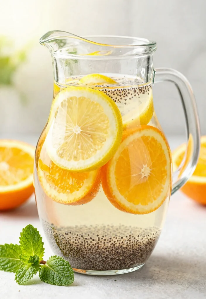 19 Detox Water Recipes for Glowing Skin with Proven Ingredient Combinations - 16. Chia Seed and Citrus Wonder 1