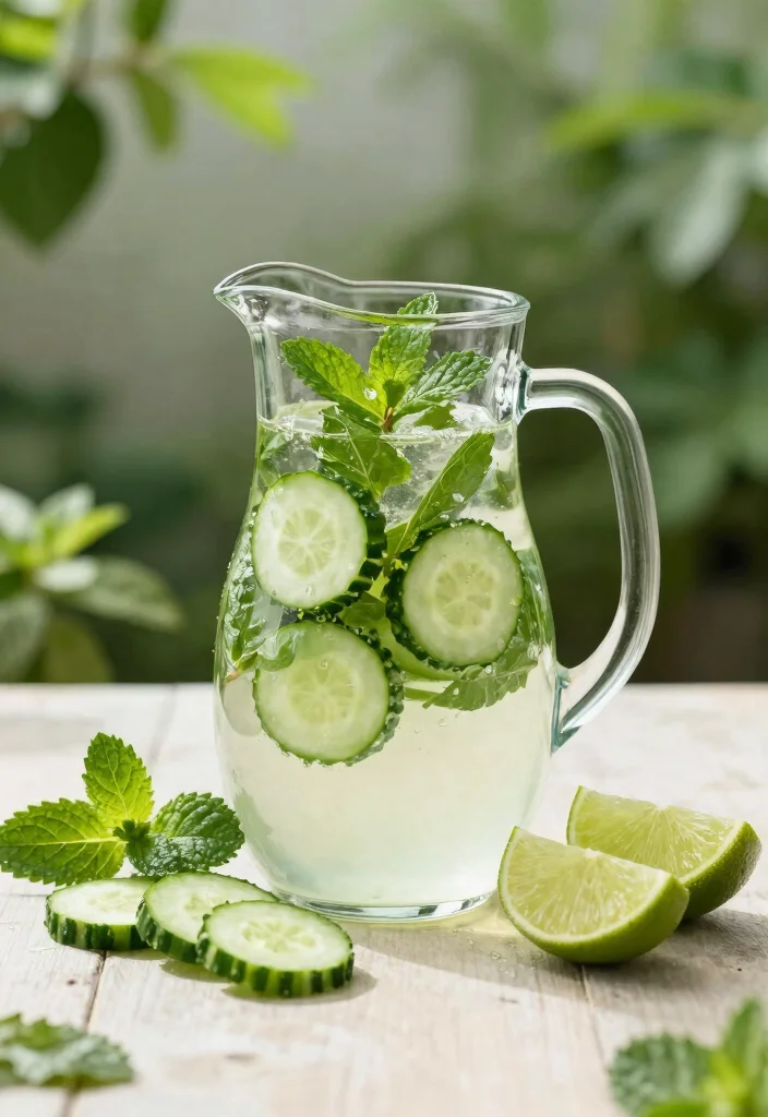 19 Detox Water Recipes for Glowing Skin with Proven Ingredient Combinations - 2. Cucumber and Mint Bliss 1