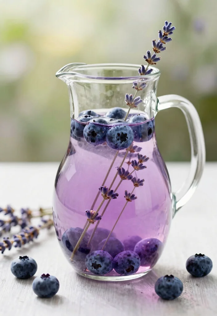 19 Detox Water Recipes for Glowing Skin with Proven Ingredient Combinations - 7. Blueberry and Lavender Dream 1