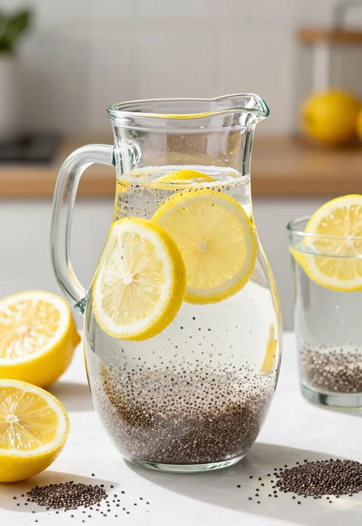 19 Detox Water Recipes for Weight Loss Support and Daily Hydration Habits - 15. Chia Seed Infused Water 1