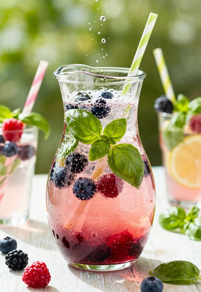 19 Detox Water Recipes for Weight Loss Support and Daily Hydration Habits - 16. Berry Basil Detox Soda 1