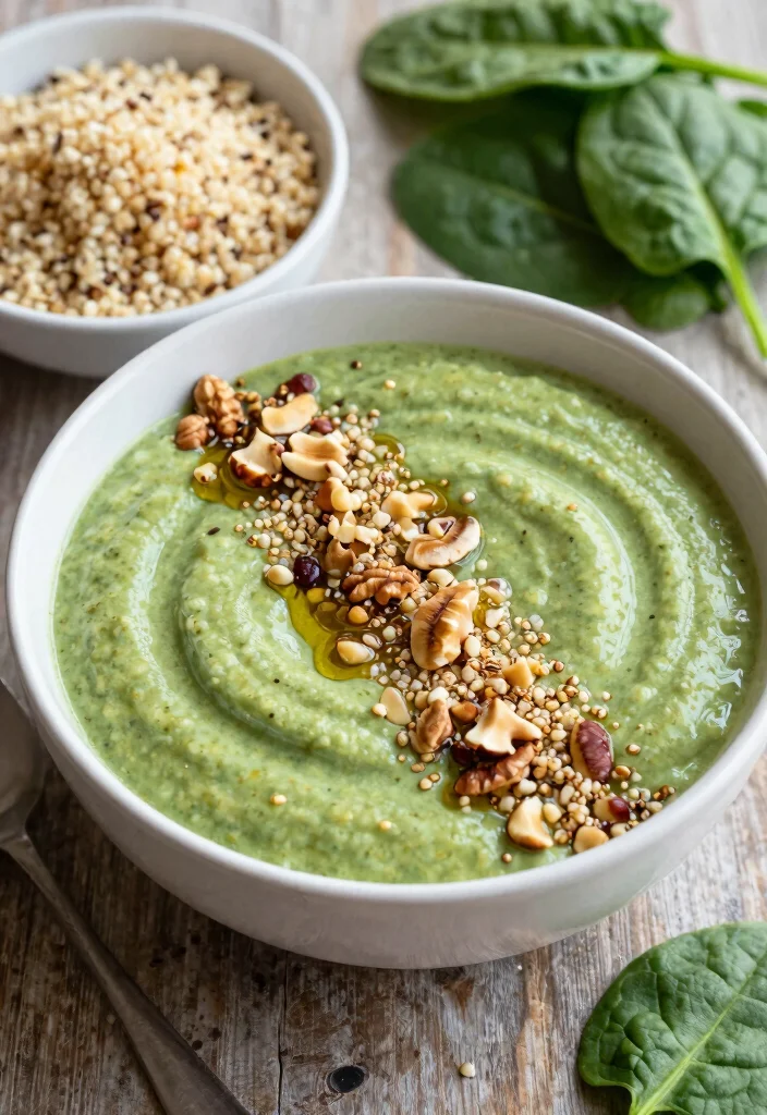 19 Green Smoothie Bowl Recipes for Detox - 15. Nutty Quinoa Bowl 1