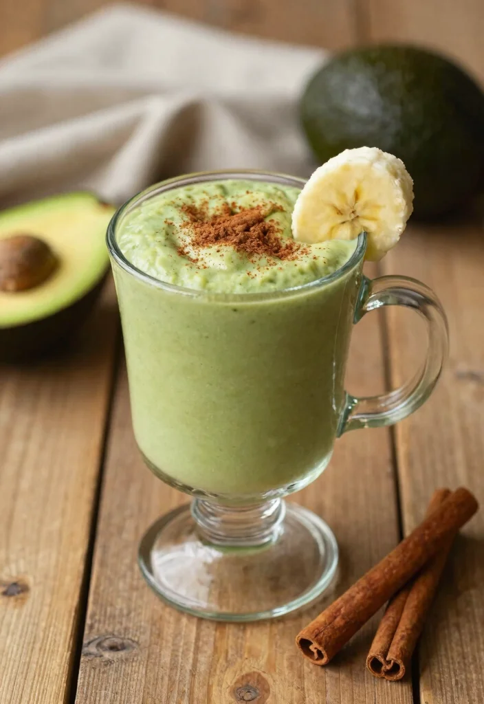 19 Healthy Avocado Smoothie Recipes for Breakfast - 19. Avocado Cinnamon Smoothie 1