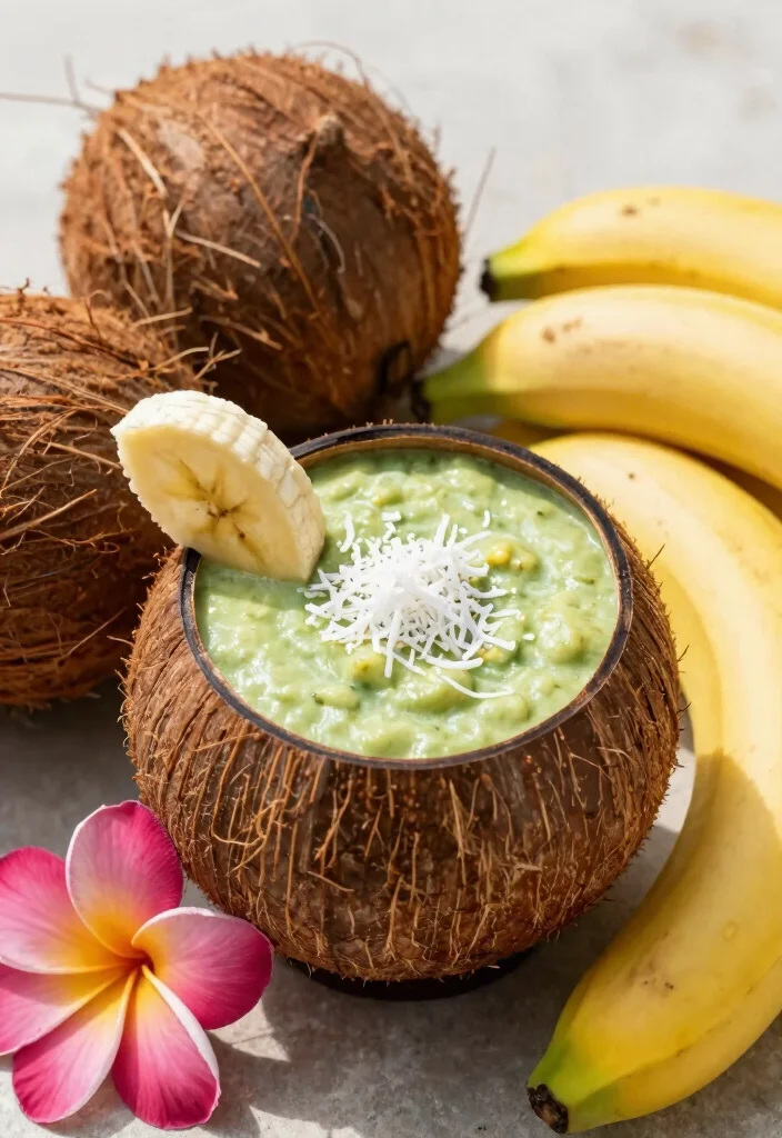 19 Healthy Avocado Smoothie Recipes for Breakfast - 4. Tropical Avocado Coconut Smoothie 1
