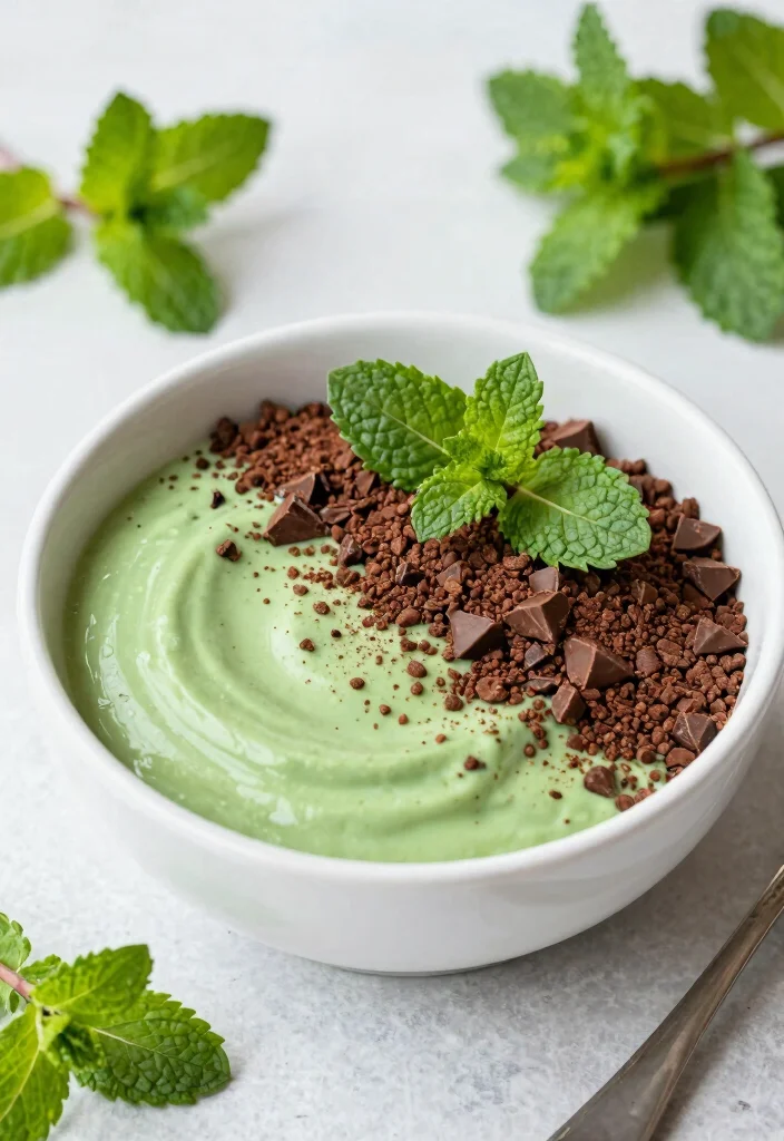 19 Healthy Smoothie Bowl Recipes for Clean Eating - 16. Mint Chocolate Chip Bowl 1