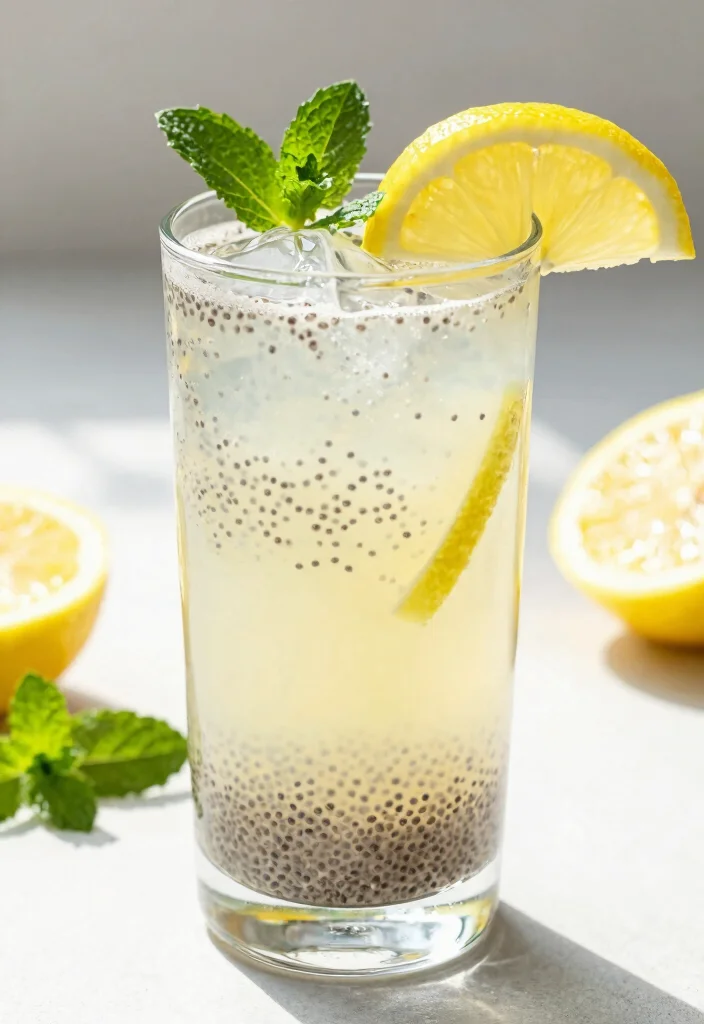 19 Morning Detox Drink Recipes to Start Your Day Hydrated and Refreshed - 11. Chia Seed Lemonade 1