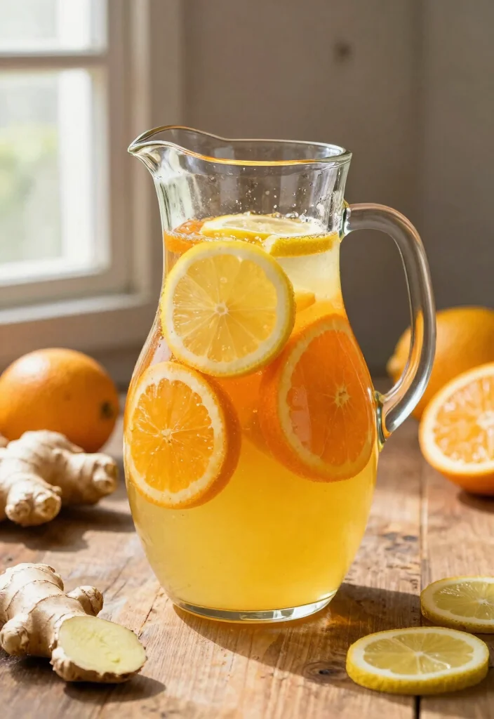 19 Morning Detox Drink Recipes to Start Your Day Hydrated and Refreshed - 3. Ginger Citrus Infusion 1