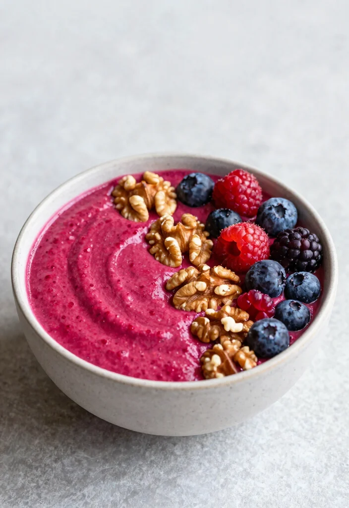 19 Smoothie Bowl Base Ideas Including No Banana Options - 12. Beetroot Bliss Base 1