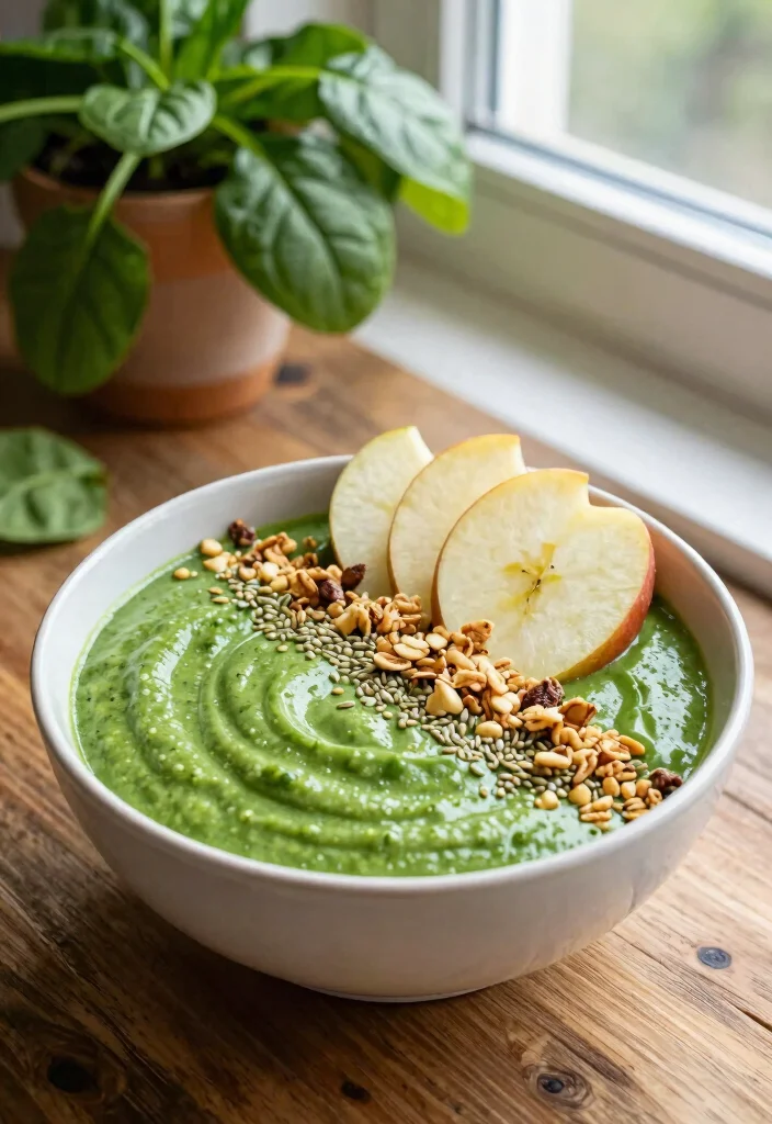 19 Smoothie Bowl Base Ideas Including No Banana Options - 2. Spinach Green Goodness 1