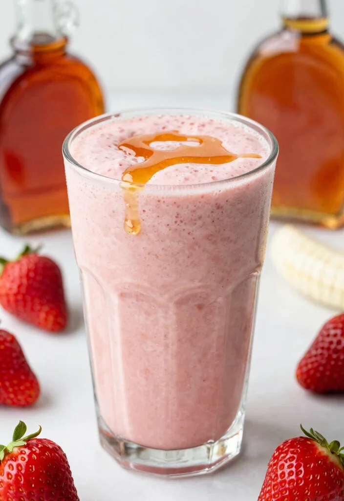 19 Strawberry Banana Smoothie Recipes Everyone Loves - 16. Strawberry Banana Maple Smoothie 1