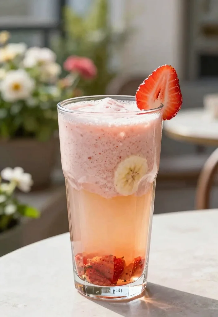 19 Strawberry Banana Smoothie Recipes Everyone Loves - 19. Strawberry Banana Herbal Tea Smoothie 1