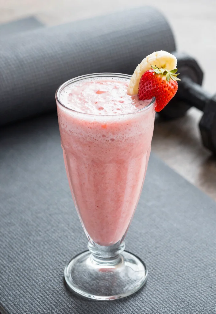 19 Strawberry Banana Smoothie Recipes Everyone Loves - 6. Strawberry Banana Protein Smoothie 1