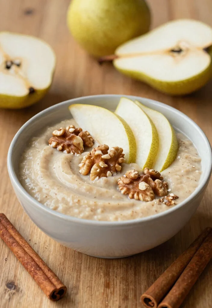 19 Thick Smoothie Bowl Recipes That Stay Creamy - 13. Spiced Pear Smoothie Bowl 1