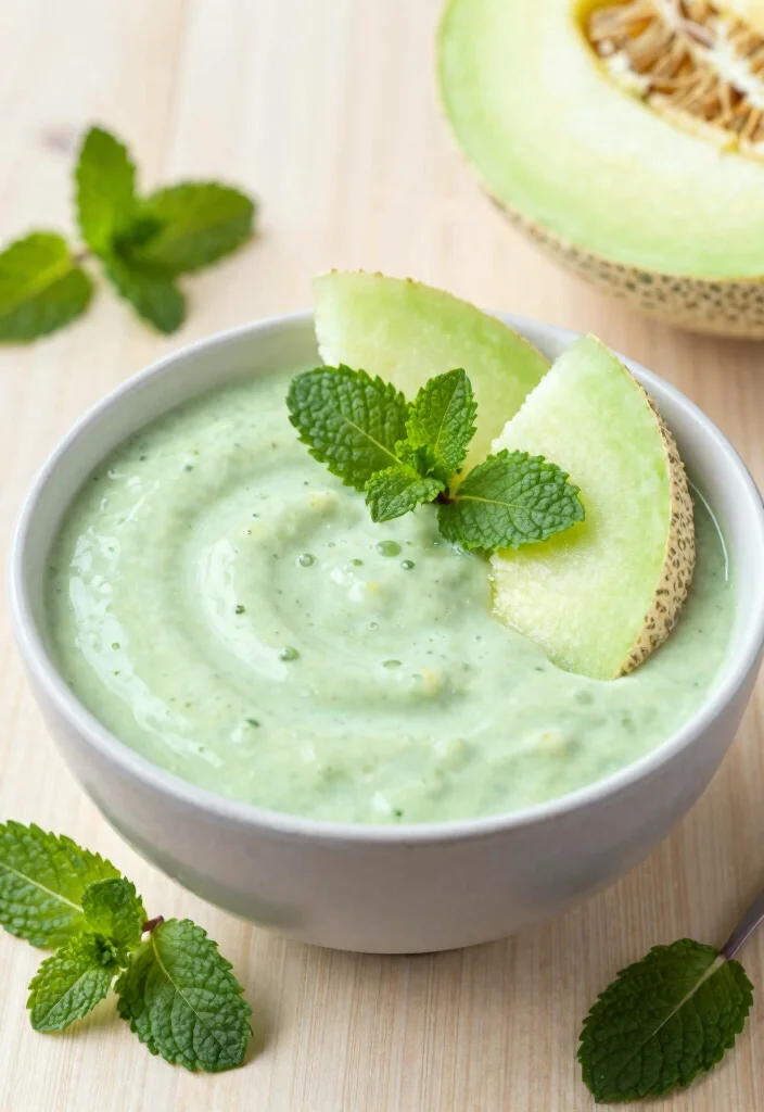 19 Thick Smoothie Bowl Recipes That Stay Creamy - 15. Honeydew Mint Smoothie Bowl 1