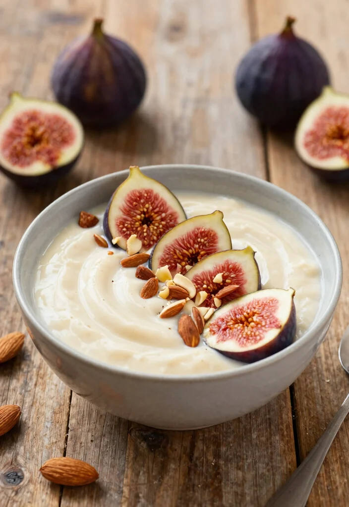 19 Thick Smoothie Bowl Recipes That Stay Creamy - 18. Fig Almond Bowl 1