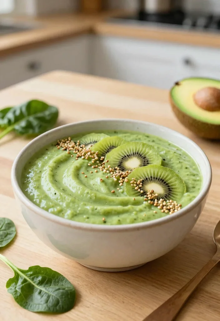 19 Thick Smoothie Bowl Recipes That Stay Creamy - 2. Green Goddess Smoothie Bowl 1