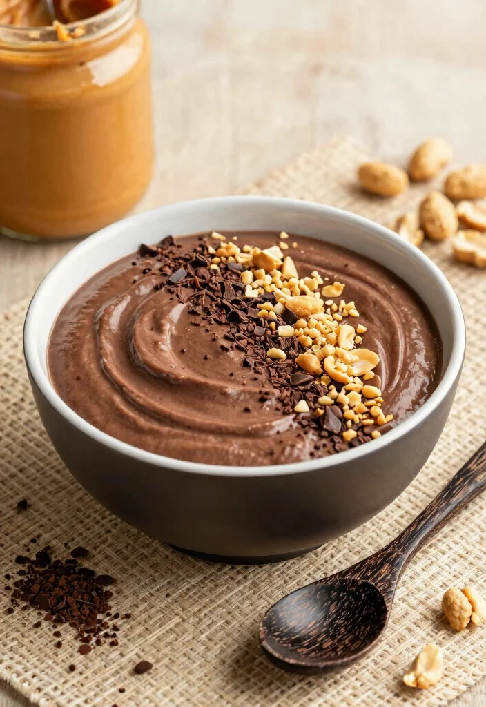 19 Thick Smoothie Bowl Recipes That Stay Creamy - 4. Chocolate Peanut Butter Bliss Bowl 1
